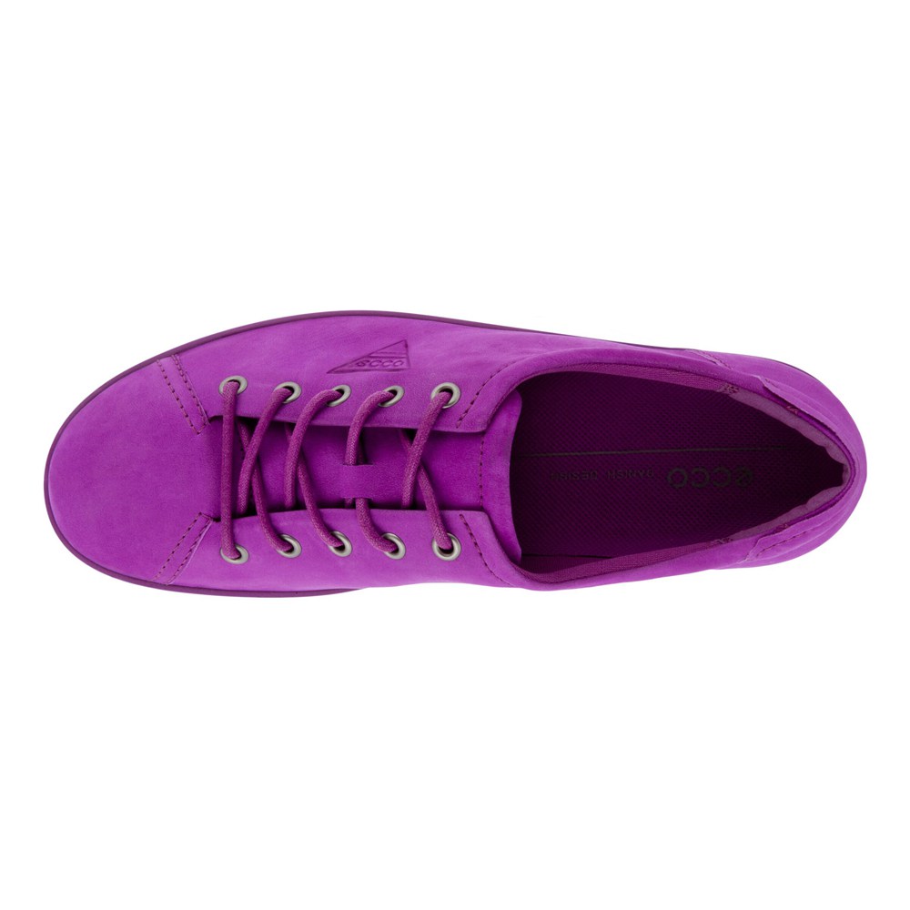 ECCO Womens Sneakers Purple - Soft 2.0 Tie - SKE-617389